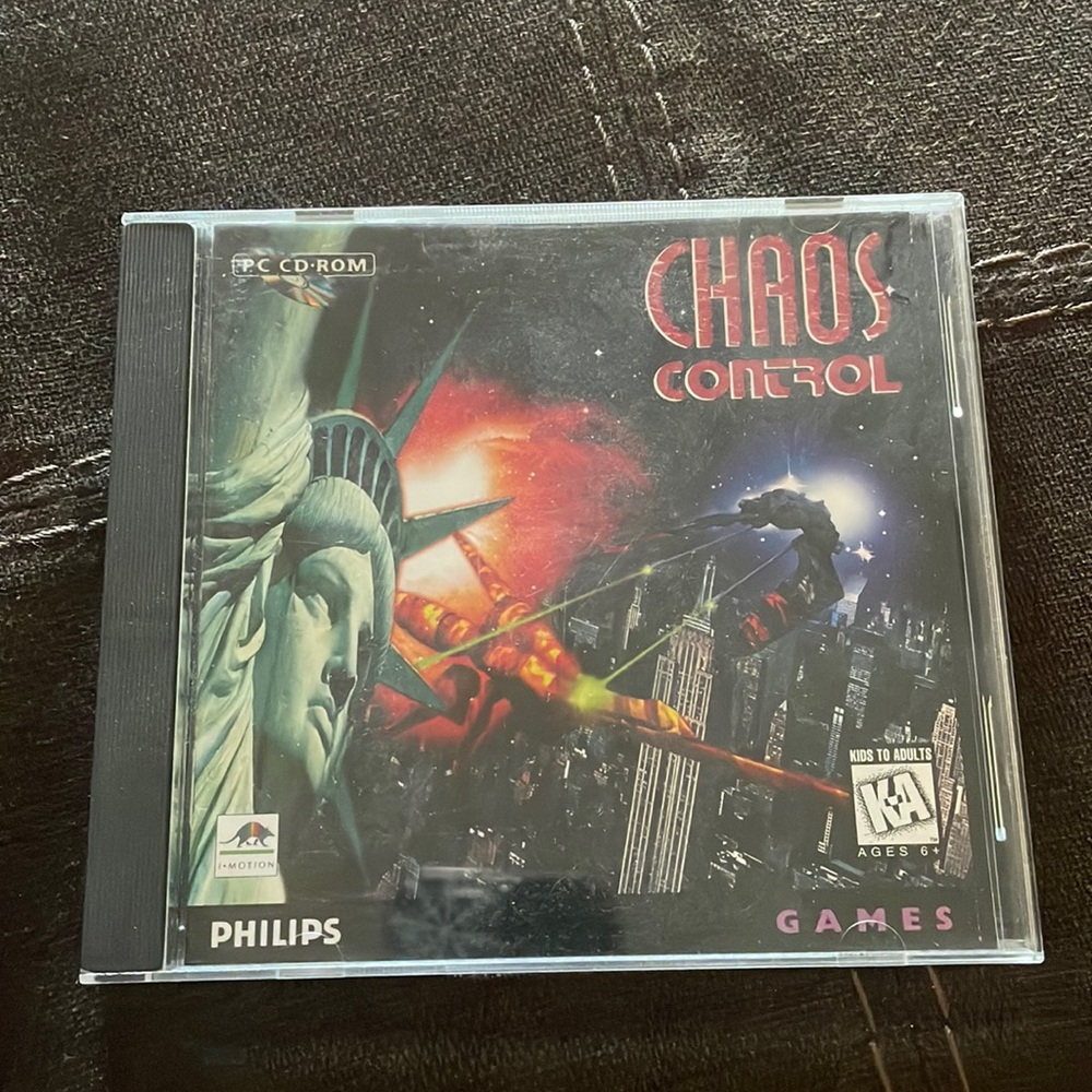 🎮 Chaos Control PC CD-ROM 1995 Philips I-Motion Vintage Computer Game